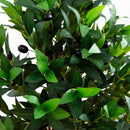 38” Olive Topiary Artificial Tree in Bowl Planter(Indoor/Outdoor)