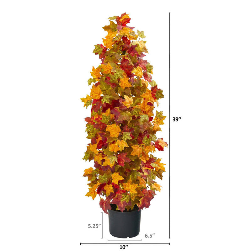 39” Autumn Maple Artificial Tree, photo 3 of 3
