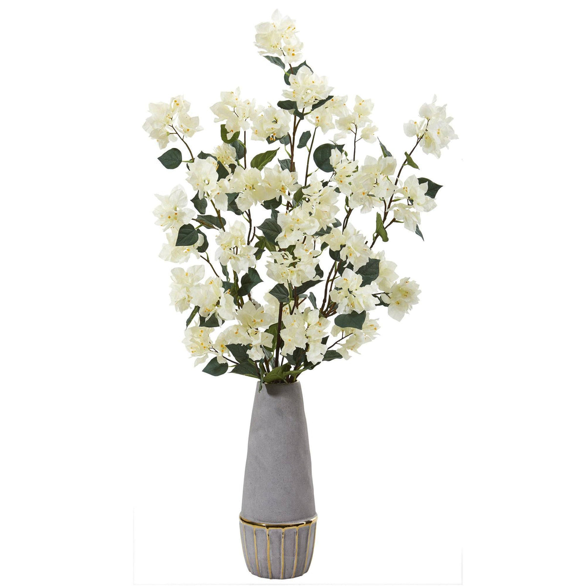 39” Bougainvillea Artificial Arrangement in Stoneware Vase, photo 5 of 6