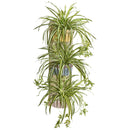 39” Spider Artificial Plant in Three-Tiered Wall Decor Planter