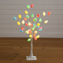 3' Pre-Lit Artificial Easter Twig Tree with 40 Egg Shaped LED Ornaments