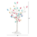 3' Pre-Lit Artificial Easter Twig Tree with 40 Egg Shaped LED Ornaments