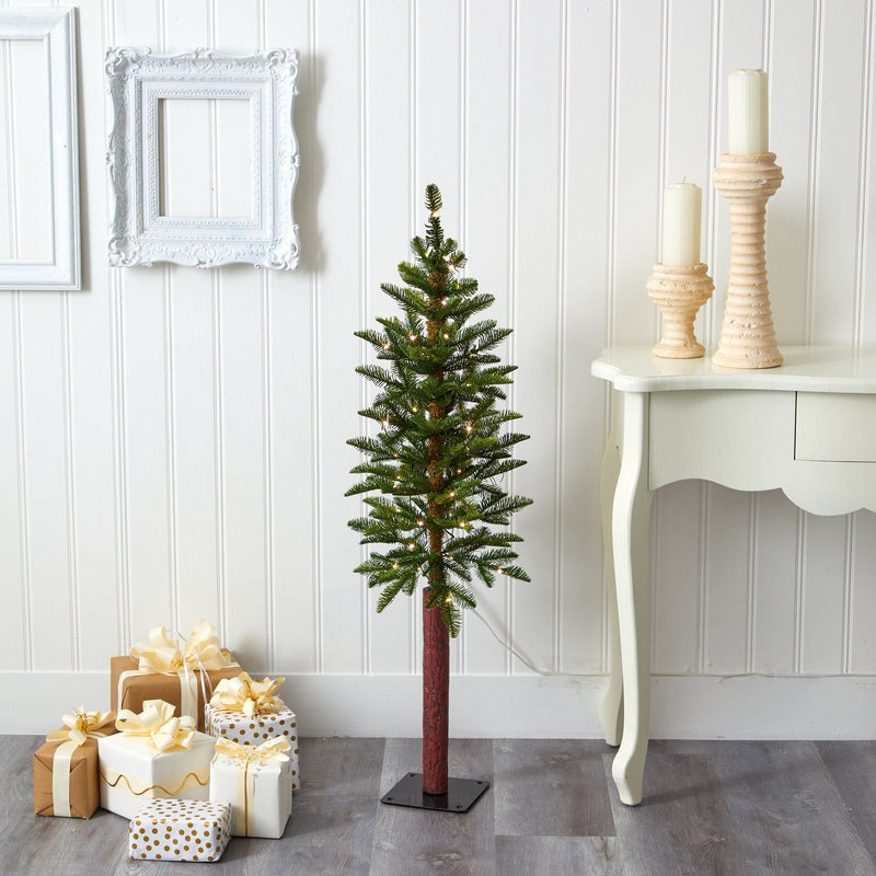 4’ Alaskan Alpine Artificial Christmas Tree with 50 Clear Microdot (Multifunction) LED Lights and 56 Bendable Branches, photo 6 of 6