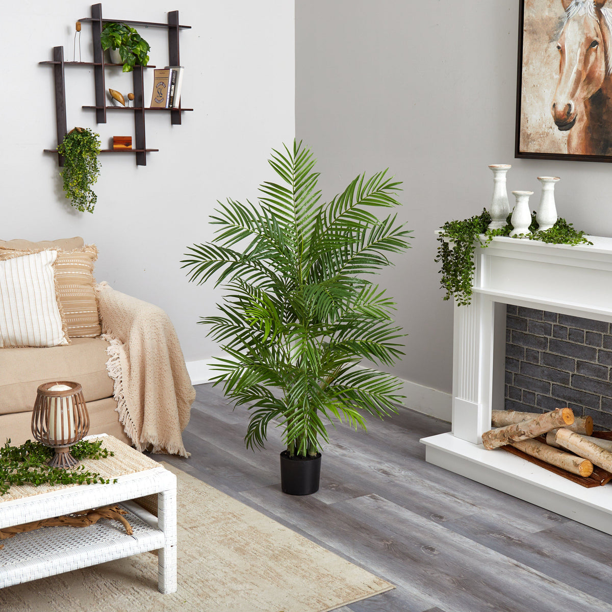 4' Areca Artificial Silk Palm Tree, photo 4 of 5