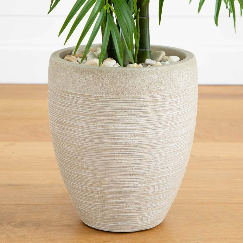 4’ Areca Palm Artificial Tree in Sand Colored Planter, photo 3 of 4