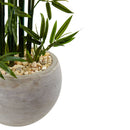 4’ Green Bamboo Artificial Tree in Sand Colored Bowl