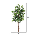 4’ Artificial Double Trunk Ficus Tree (No Pot)
