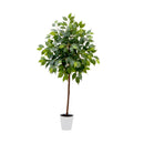 4’ Artificial Ficus Tree with Decorative Planter