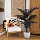 4' Artificial Halloween Black Paradise Palm Tree