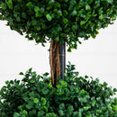 4’ Artificial Triple Ball Boxwood Topiary Tree (Indoor/Outdoor)