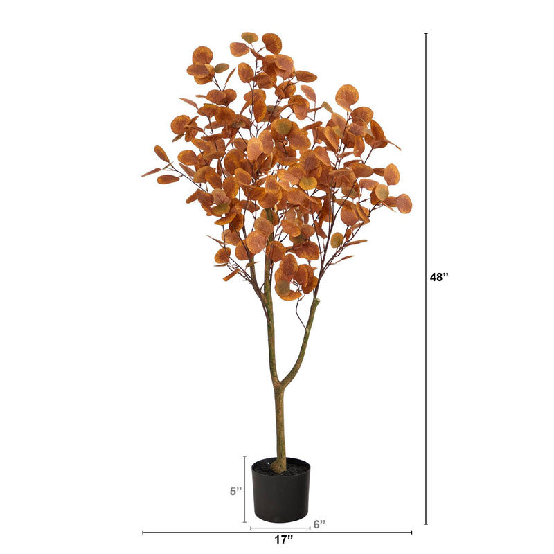 4’ Autumn Eucalyptus Artificial Tree, photo 4 of 5