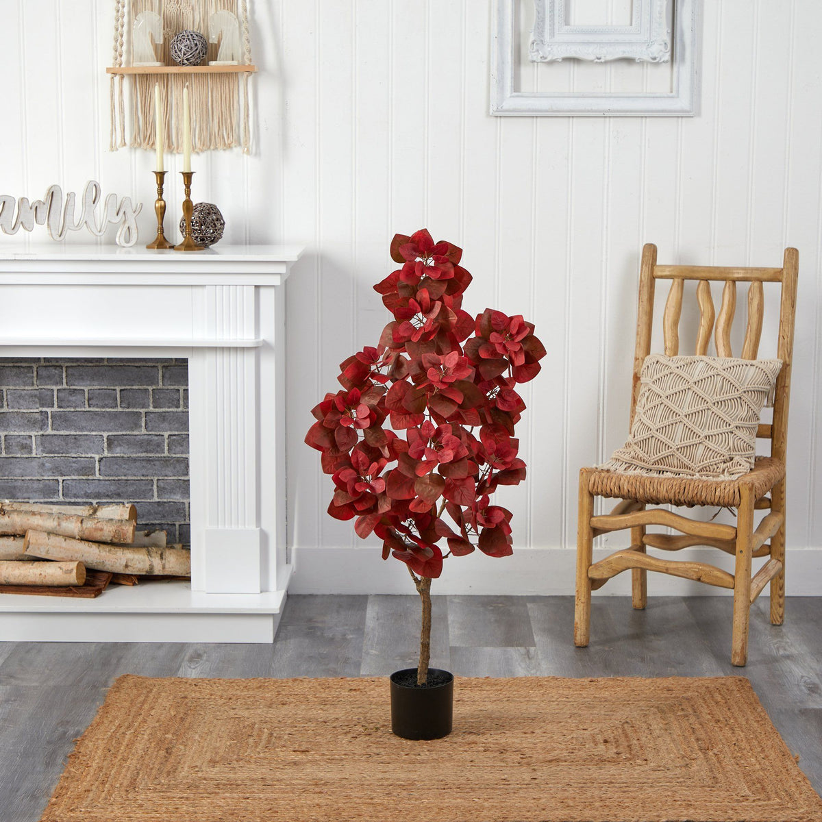 4’ Autumn Pomegranate Artificial Tree, photo 4 of 4