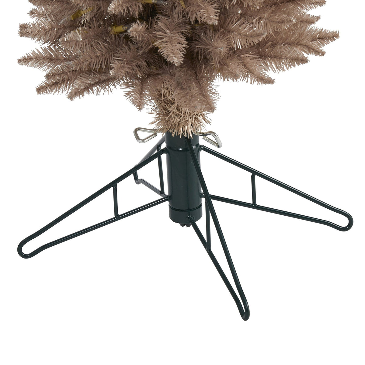 4’ Champagne Pencil Artificial Christmas Tree with 150 (multifunction) Clear LED Lights, photo 5 of 8