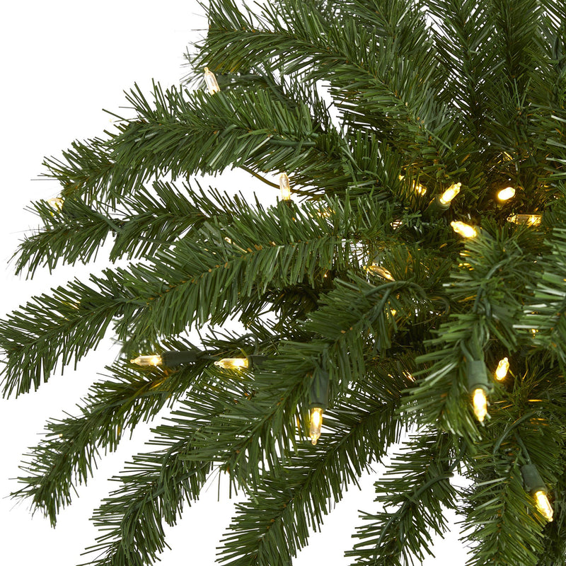 4’ Christmas Palm Artificial Tree with 150 Warm White LED Lights, photo 3 of 8