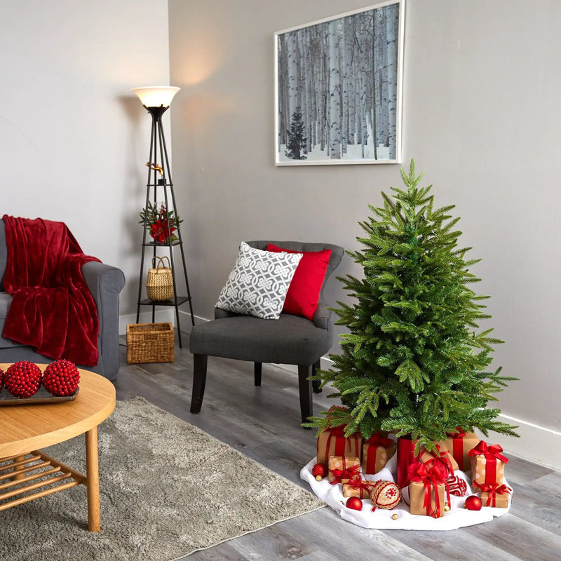 4’ Colorado Mountain Fir “Natural Look” Artificial Christmas Tree with 150 Clear LED Lights, photo 6 of 7