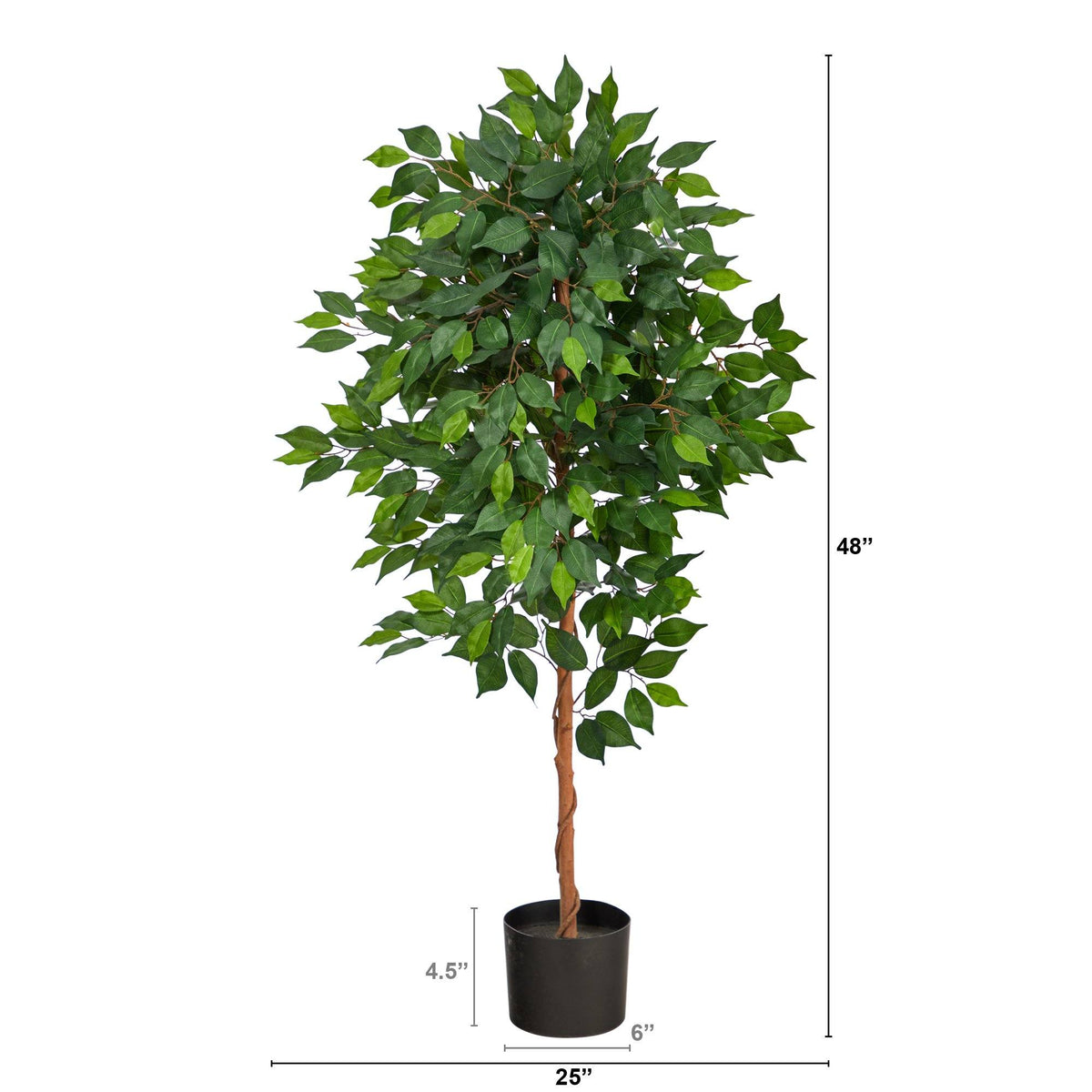 4’ Ficus Artificial Tree, photo 2 of 4