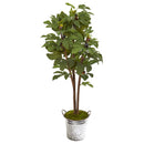 4’ Fig Artificial Tree in Vintage Metal Planter