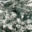 4' Flocked Rock Springs Spruce Artificial Christmas Tree with 100 Clear LED Lights by Nearly Natural