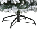 4' Flocked Vermont Mixed Pine Artificial Christmas Tree with 100 Clear LED Lights