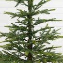4’ Fraser Fir “Natural Look” Artificial Christmas Tree with 100 Clear LED Lights, a Burlap Base and 403 Bendable Branches by Nearly Natural