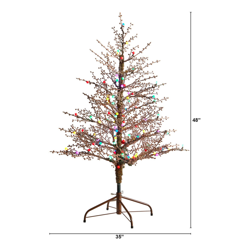 4’ Frosted Berry Twig Artificial Christmas Tree