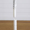 4' 6' 8' Pre-Lit Artificial White Birch Trees with LED Lights - Set of 3