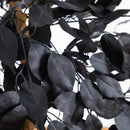 4' Artificial Halloween Black Ficus Tree with Natural Trunk
