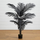 4' Artificial Halloween Black Paradise Palm Tree