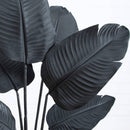 4' Artificial Halloween Black Traveler's Palm Tree