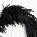4' Artificial Real Touch Halloween Black Norfolk Island Pine Garland with Natural Look
