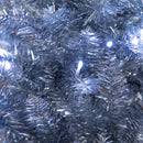 4' Artificial Silver Christmas Tree with 130 Cool White LED Lights