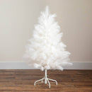 4' Artificial White Pampas Grass Christmas Tree