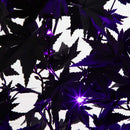 4' Pre-Lit Artificial Halloween Black Maple Tree with 180 Orange & Purple LED Lights