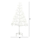 4' Pre-Lit Artificial White  Starburst Tree with 800 Fairy Warm White LED Lights