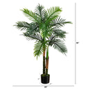 4' UV Resistant Artificial Double Robellini Palm Tree (Indoor/Outdoor)