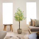 4’ Lighted Artificial Olive Tree with 240 Warm White LED Lights