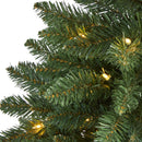 4’ Northern Rocky Spruce Artificial Christmas Tree with 100 Clear Lights and 268 Bendable Branches by Nearly Natural