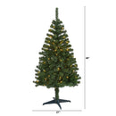 4' Northern Tip Pine Artificial Christmas Tree with 100 Clear LED Lights