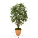 4’ Parlor Palm Artificial Tree in Terra-Cotta Planter