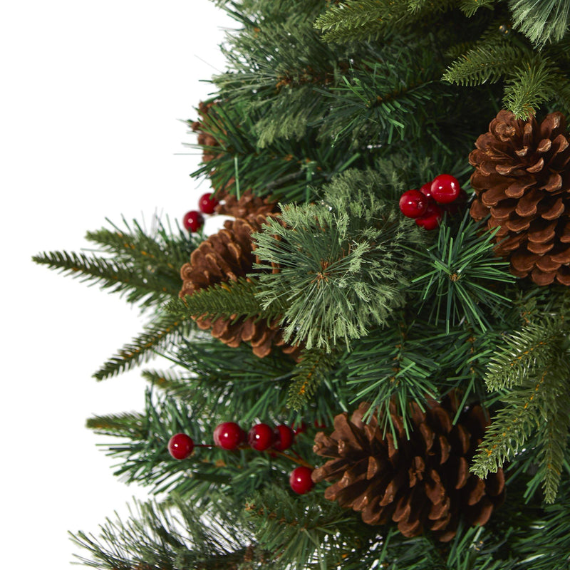4’ Pine, Pinecone and Berries Artificial Christmas Tree in Decorative Urn, photo 4 of 8