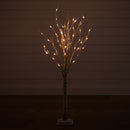 4' Pre-Lit Artificial Birch Tree with 50 Warm White LED Lights