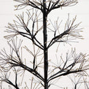 4' Pre-Lit Artificial Halloween Black Starburst Tree with 800 Fairy Warm White LED Lights