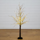 4’ Pre-Lit Artificial Twig Tree with 240 Warm White LED Lights