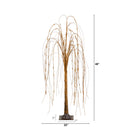 4’ Pre-Lit Artificial Willow Tree with 120 Warm White LED Lights