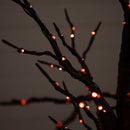 4’ Pre-Lit Artificial Halloween Twig Tree with 240 Orange & Purple LED Lights