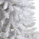 4’ Slim White Artificial Christmas Tree with 100 Warm White LED Lights and 293 Bendable Branches