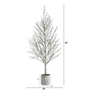 4’ Snowed Twig Artificial Christmas Tree in Decorative Planter