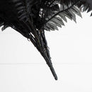 40" Artificial Halloween Black Boston Fern - Set of 2