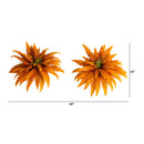 40" Autumn Artificial Fall Boston Fern - Set of 2