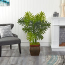 40” Philodendron Artificial Plant in Decorative Planter (Real Touch)